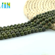 L-0144 Fashion Round Natural Beads Grün Goldstone Perlen Edelstein Perlen für Design